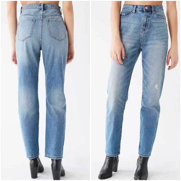 BDG | Mom High Rise Distressed Medium Wash Relaxed Fit Ankle Jeans - Picture 3 of 13